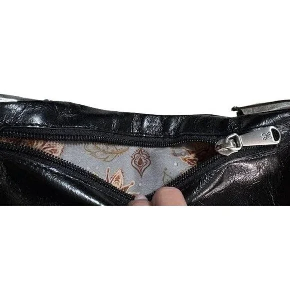 Vintage Hobo Leather Clutch Wallet With Plaid Design & Floral Lining- LT3230 - Picture 8 of 9